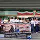 A horas de llegada de Sheinbaum, colocan lonas de bienvenida en Villahermosa