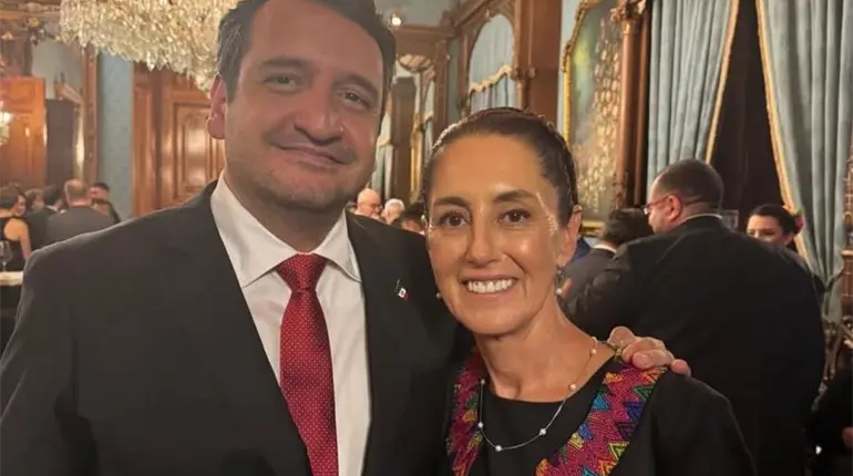 "Tabasco est&aacute; de pie para seguir luchando por la transformaci&oacute;n": Andy L&oacute;pez Beltr&aacute;n a Sheinbaum en su visita a la entidad