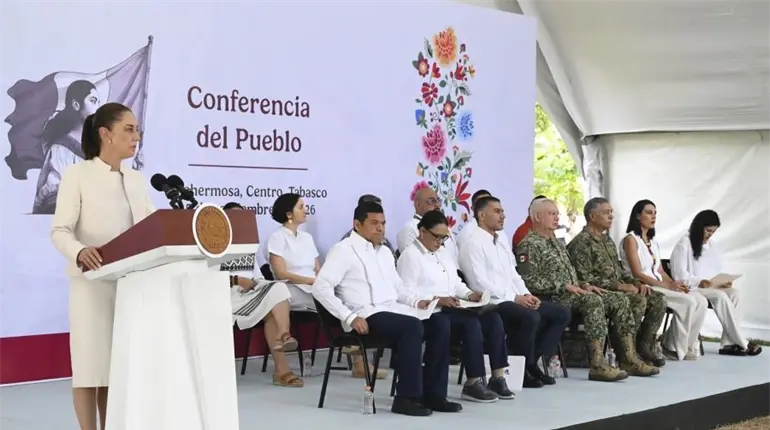 PRI y PRD condenan restricci&oacute;n a Telereportaje para entrar a "ma&ntilde;anera" de Sheinbaum en Tabasco