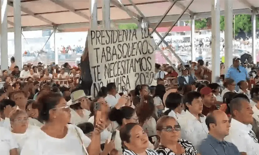 Detener el ´Villahermosa 2030´, venta de bienes públicos y eliminar "mecheros" piden activistas a Sheinbaum