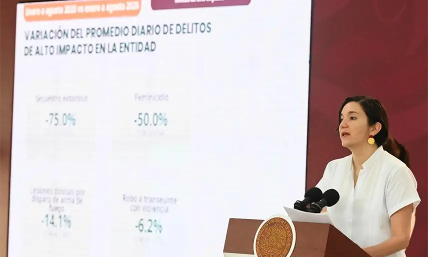Atribuye Sheinbaum disminución de homicidios dolosos en Tabasco a estrategia de seguridad