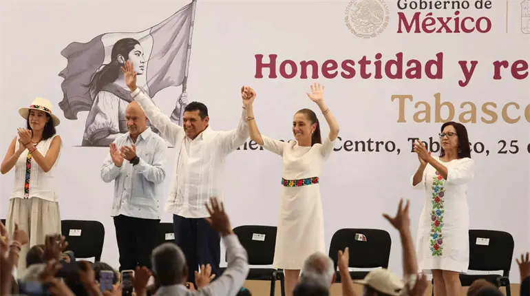 "Javier May est&aacute; cumpliendo los compromisos con el pueblo de Tabasco"