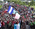 Nueva caravana de migrantes llega a M&eacute;xico