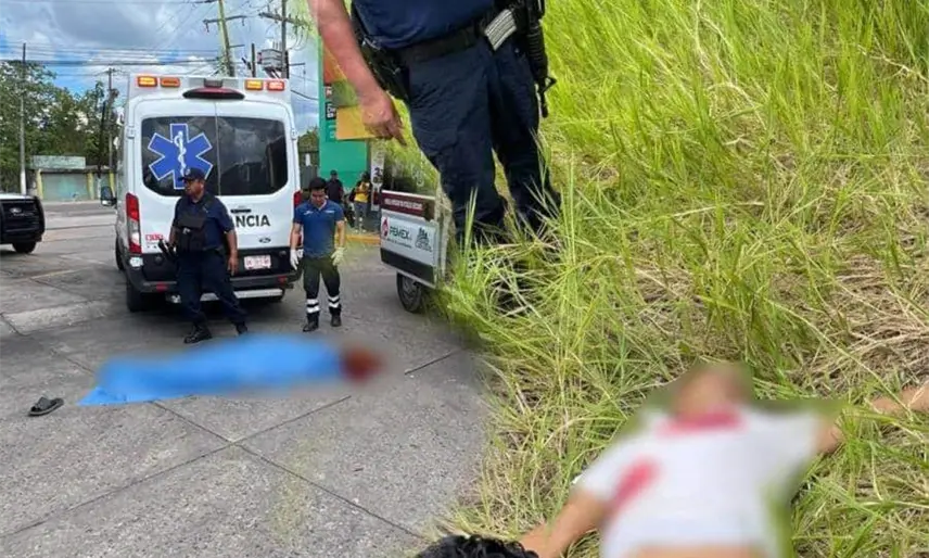 Asesinan a hombre en gasolinera de Nacajuca; el presunto agresor es localizado sin vida