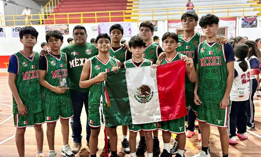 Tabasqueños brillan con la Selección Mexicana U14 de Baloncesto en Torneo Internacional en Costa Rica