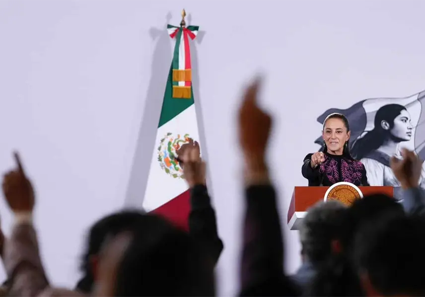 "Si existen pruebas, que FGR abra una investigaci&oacute;n": Sheinbaum sobre Am&iacute;lcar Ol&aacute;n