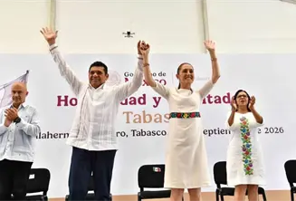 Anuncia gobernador nueva visita de Sheinbaum a Tabasco junto al director de Conagua