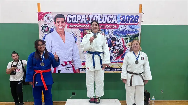 La tabasque&ntilde;a Suri Arg&uuml;ellez gan&oacute; medalla de oro en la Copa Toluca de Judo en el Estado de M&eacute;xico