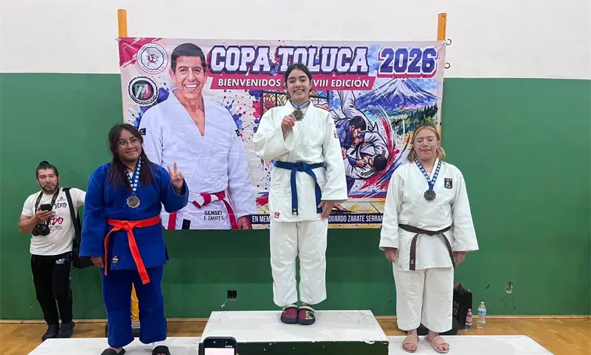 La tabasqueña Suri Argüellez ganó medalla de oro en la Copa Toluca de Judo en el Estado de México