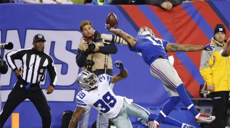 Los Gigantes de Nueva York cortaron al receptor abierto Odell Beckham Jr.