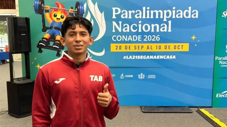 El tabasque&ntilde;o Lucio Cerino se qued&oacute; cerca de las medallas en la Paralimpiada Nacional 2026 en Jalisco