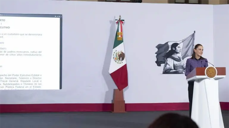 Cuestiona Sheinbaum a quienes votaron en contra de la reforma que proh&iacute;be la doble nacionalidad para ser Presidente de M&eacute;xico