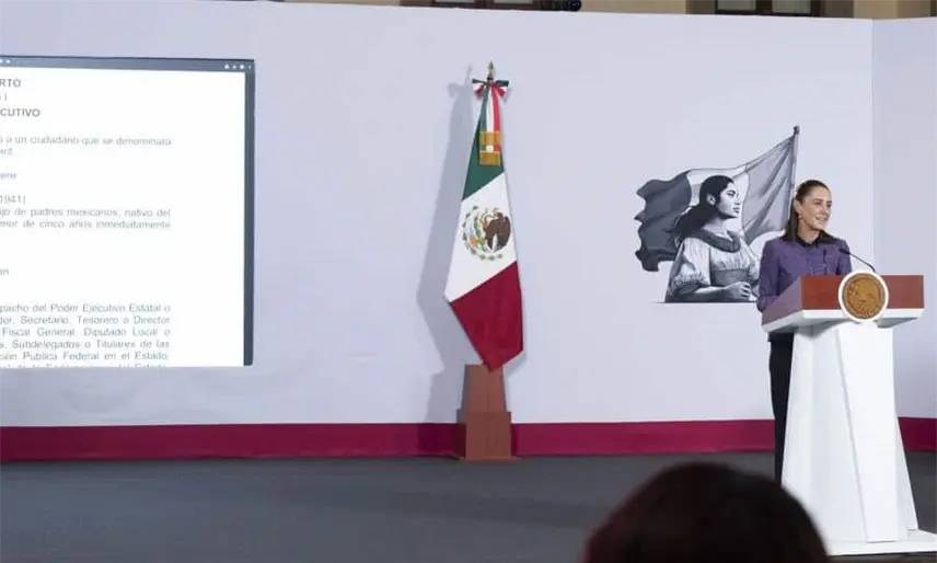 Cuestiona Sheinbaum a quienes votaron en contra de la reforma que prohíbe la doble nacionalidad para ser Presidente de México