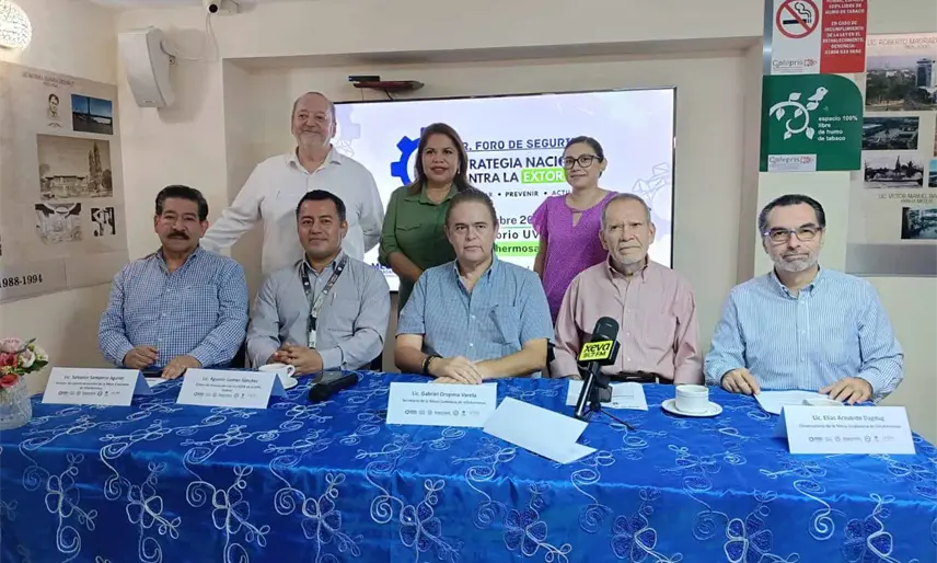 Invitan al 3er. foro de Seguridad "Estrategia Nacional contra la Extorsión" el próximo 21 de octubre en Villahermosa