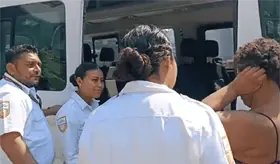 INM asiste a mujer migrante con comportamiento agresivo en La Manga