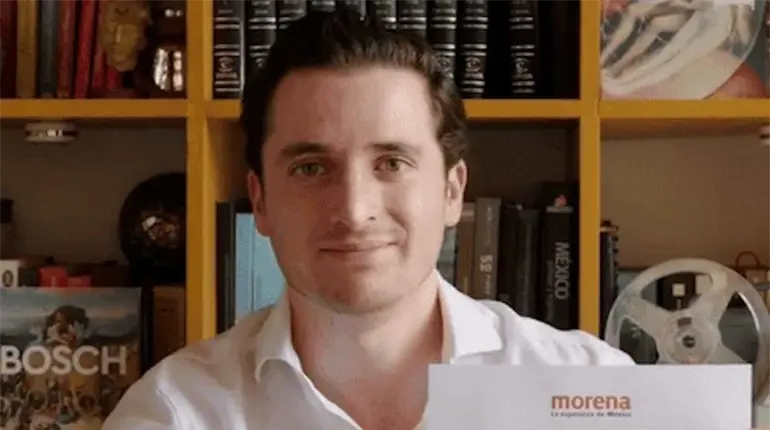 Bernardo Bosch, hermano de la Miss Universo 2025, F&aacute;tima Bosch, se registra en Morena para ser diputado federal