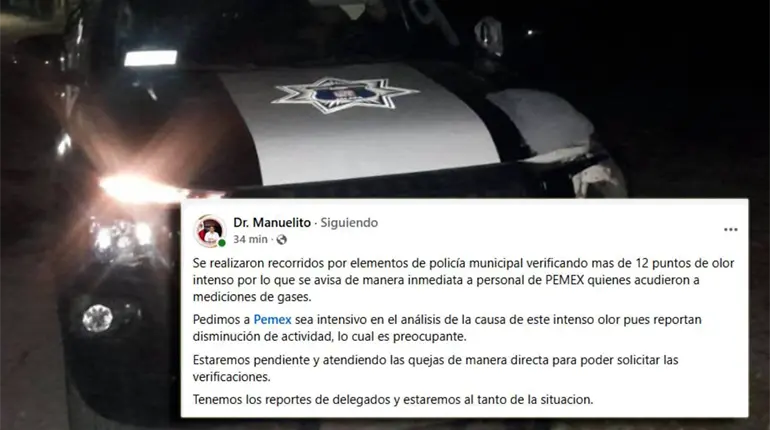 Detectan 12 puntos con "intenso" olor a hidrocarburo en Jalapa, reporta alcalde