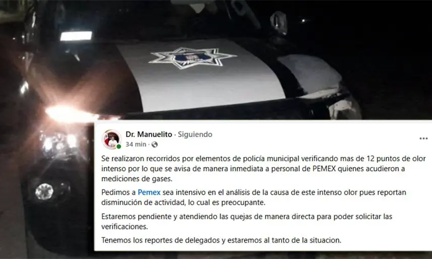 Detectan 12 puntos con "intenso" olor a hidrocarburo en Jalapa, reporta alcalde