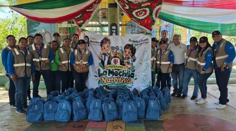 Con "Mochila Nutritiva", A. C. busca combatir la vulnerabilidad alimentaria de ni&ntilde;os de Macuspana