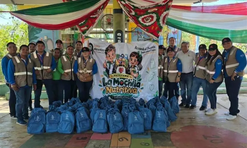 Con "Mochila Nutritiva", A. C. busca combatir la vulnerabilidad alimentaria de niños de Macuspana