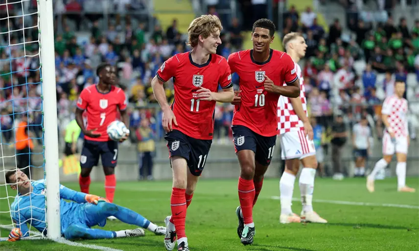 Bukayo Saka encabezó la ofensiva británica con doblete junto a Kane y Bellingham