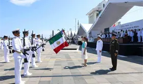 Sheinbaum destaca labor de la Armada de M&eacute;xico por su 205 aniversario en Veracruz