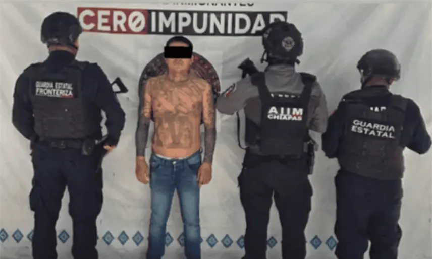 Detienen en Chiapas a hombre señalado de la muerte de 6 mujeres y de terrorismo en El Salvador