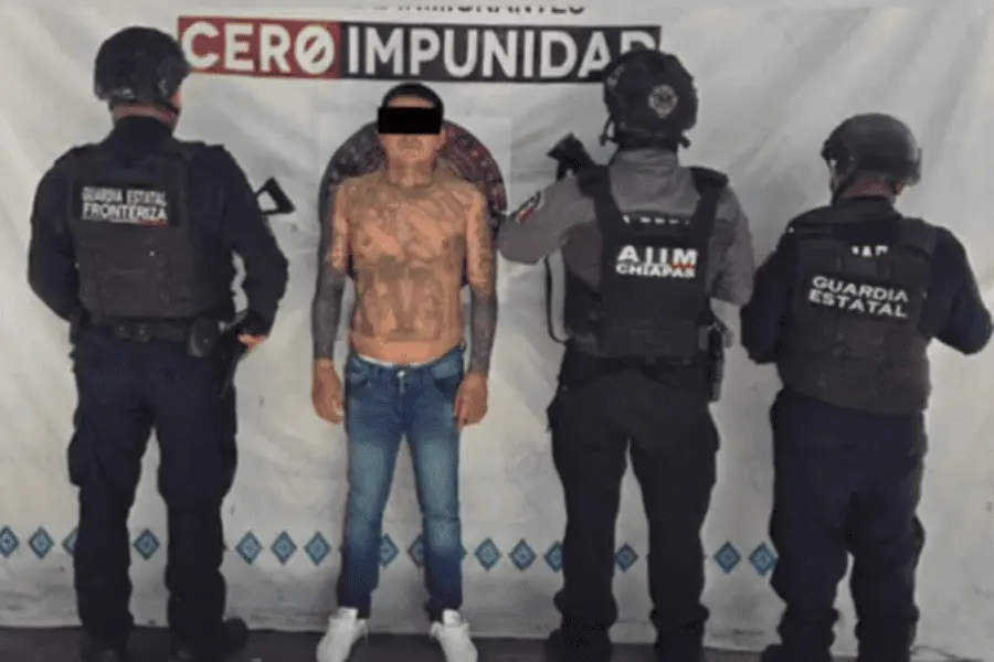 Detienen en Chiapas a señalado de la muerte de 6 mujeres y de terrorismo en El Salvador Detienen en Chiapas a señalado de la muerte de 6 mujeres y de terrorismo en El Salvador
