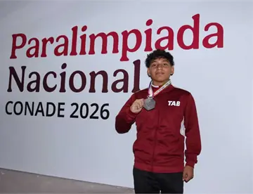 Iker Landero gana plata en la Paralimpiada Nacional 2026, la primera para Tabasco Iker Landero gana plata en la Paralimpiada Nacional 2026, la primera para Tabasco