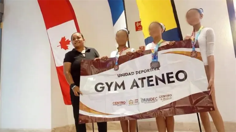 Gimnastas tabasque&ntilde;as destacan entre las mejores en la Copa Gilling de Gimnasia Art&iacute;stica en Canc&uacute;n