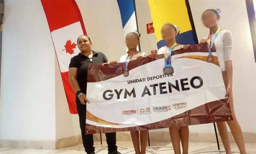 Gimnastas tabasqueñas destacan entre las mejores en la Copa Gilling de Gimnasia Artística en Cancún
