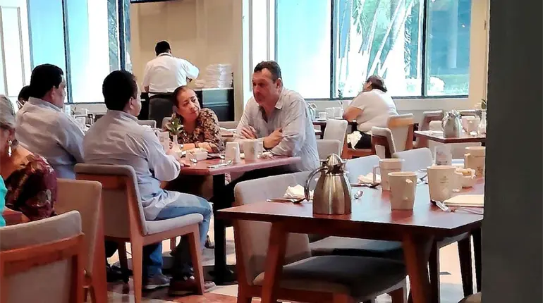 Evaristo se re&uacute;ne con Juan Manuel F&oacute;cil, a d&iacute;as del inicio del proceso electoral