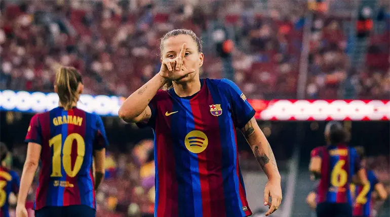 Barcelona arrolla 7-0 al Real Madrid en el Cl&aacute;sico Espa&ntilde;ol Femenil