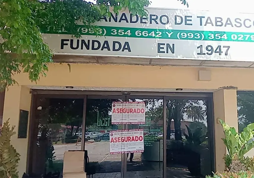 Aseguramiento de oficinas, por litigio con socio: Uni&oacute;n de Cr&eacute;dito Ganadero