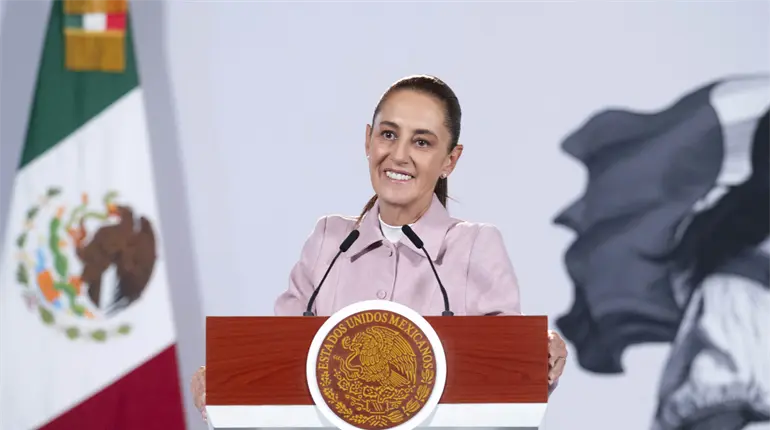 Sheinbaum pide a Johnson y Mauricio Kuri cumplir la ley por academia policial