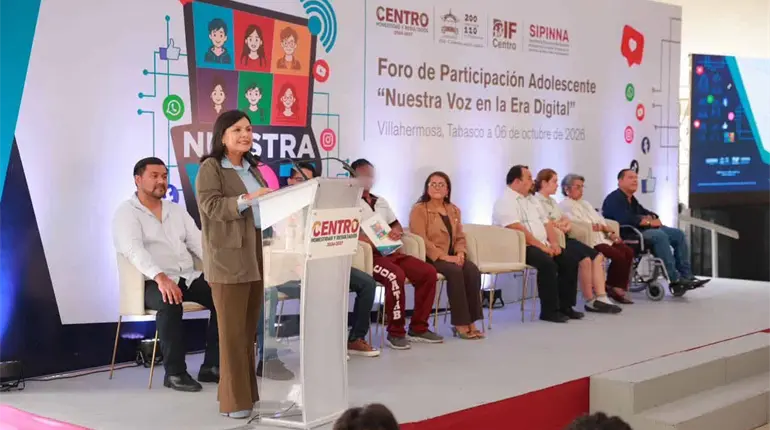 IA y redes sociales ofrecen grandes oportunidades, pero tambi&eacute;n plantean riesgos, advierte alcaldesa a j&oacute;venes