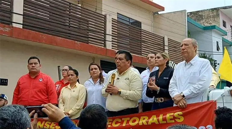 "Juntos por Tabasco" arma mitin en inicio del proceso electoral local