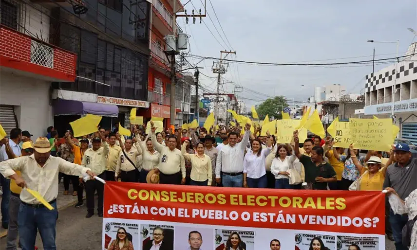 Con marcha, PRD exige al IEPC ser imparcial durante proceso electoral