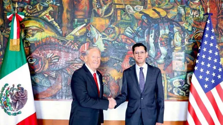 Roberto Velasco y Ronald Johnson revisan temas de la agenda bilateral M&eacute;xico-EE.UU.