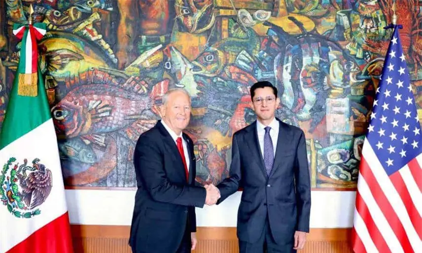 Roberto Velasco y Ronald Johnson revisan temas de la agenda bilateral México-EE.UU.