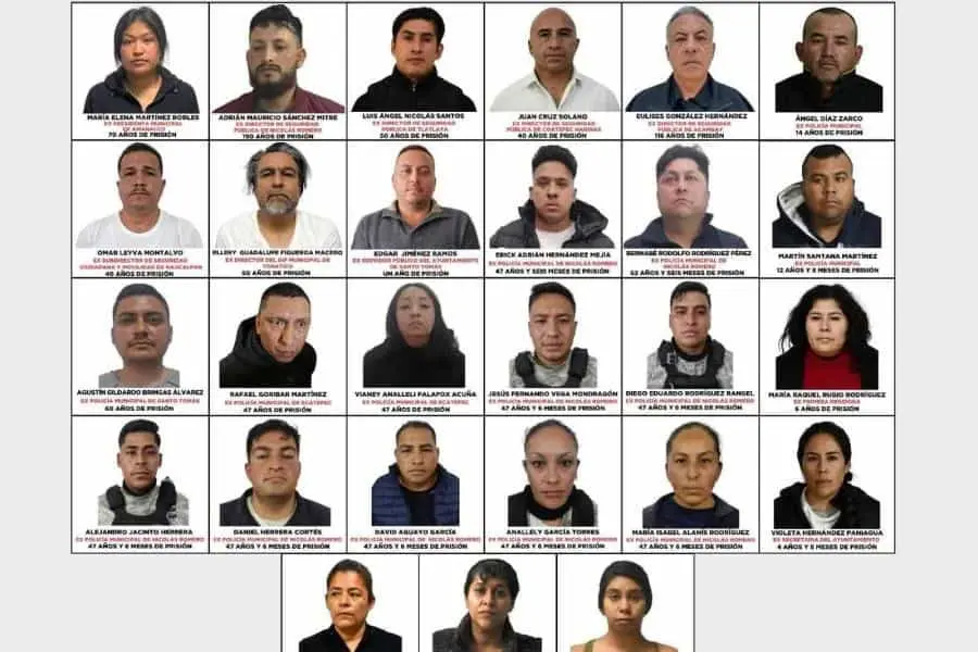 Suman más de 1,200 años de prisión a detenidos con "Operación Enjambre" en el Estado de México Suman más de 1,200 años de prisión a detenidos con "Operación Enjambre" en el Estado de México