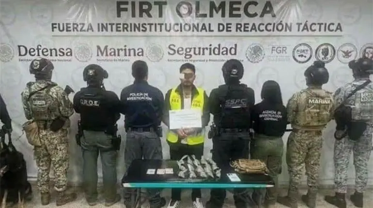 Detienen en Tabasco a "El Cabra", presunto l&iacute;der del grupo Mara 18