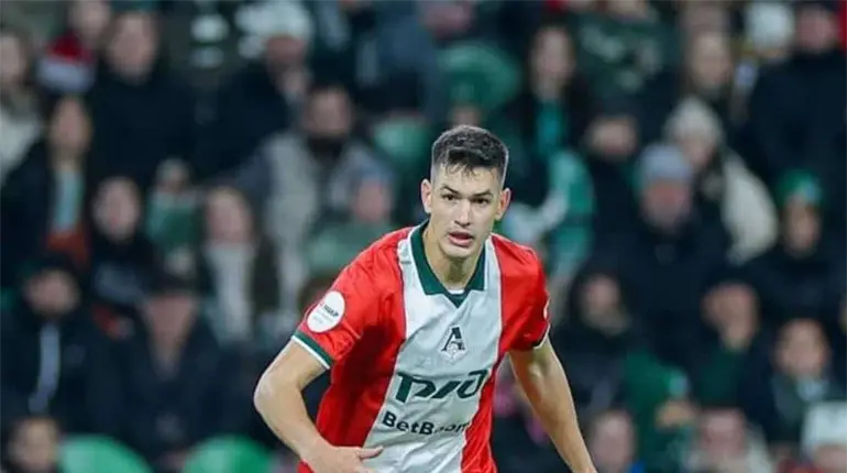 El mexicano Cesar Montes anota gol con el Lokomotiv en la goleada sobre el Fakel Vor&oacute;nezh en Rusia