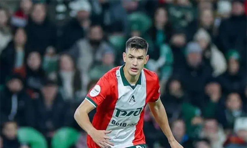 El mexicano Cesar Montes anota gol con el Lokomotiv en la goleada sobre el Fakel Vorónezh en Rusia