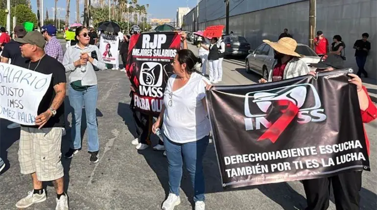 Anuncian trabajadores del IMSS marcha nacional para el 14 de octubre