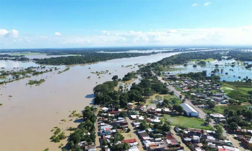Prevén incremento del río Usumacinta por escurrimientos de lluvias en Chiapas y Guatemala