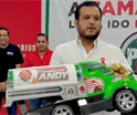 Dirigente del PRI Tamaulipas env&iacute;a "regalito" a Andy L&oacute;pez Beltr&aacute;n ante esc&aacute;ndalos de huachicol fiscal