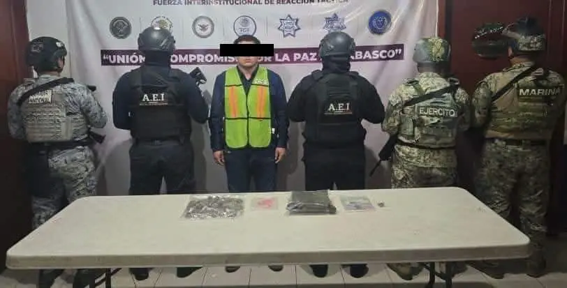 Detienen a presunto responsable de disparar contra el bar The Boss Place en Villahermosa