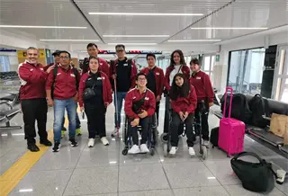 Entre aplausos, fue recibida la delegaci&oacute;n tabasque&ntilde;a, tras competir en la Paralimpiada Nacional 2026
