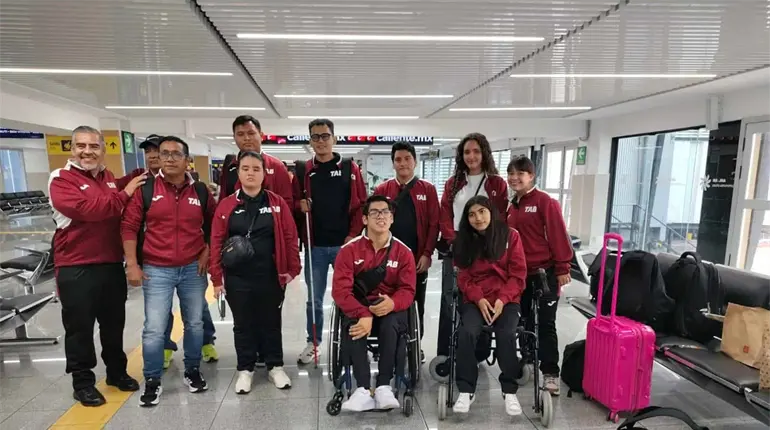 Entre aplausos, fue recibida la delegaci&oacute;n tabasque&ntilde;a, tras competir en la Paralimpiada Nacional 2026